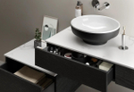 Тумба с раковиной VitrA Origin 90 см L 65673, черный дуб