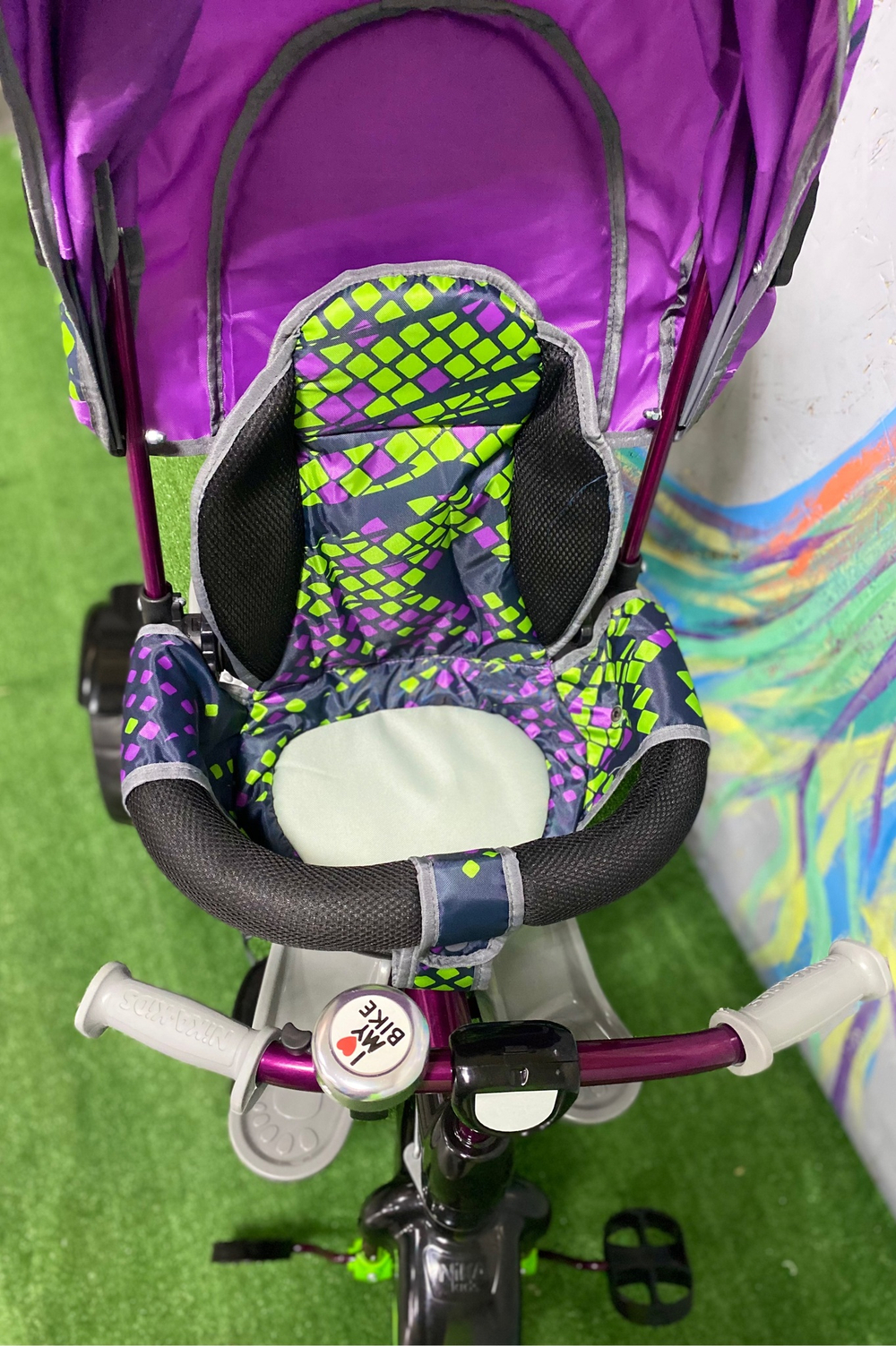 Велосипед детский 3-х колесный принт спортивный амарантовый арт. ВД5/3S Nika