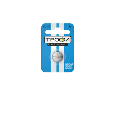 Батарейки Трофи CR1216-1BL ENERGY POWER Lithium