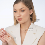 Кольцо «Пчела на сотах» из красного золота с янтарём и натуральными топазами white