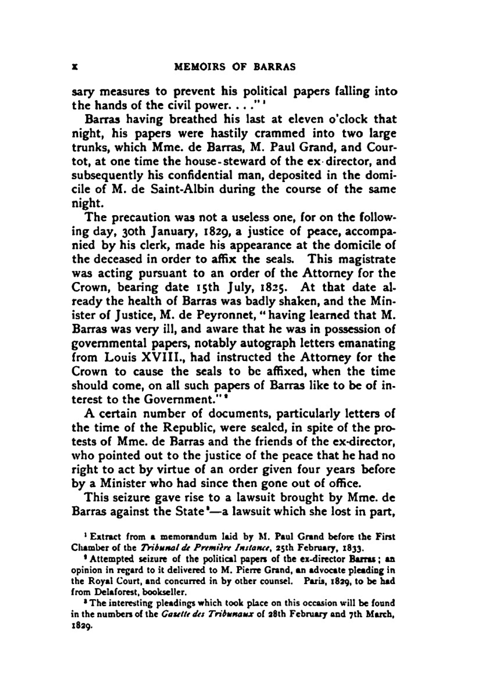 Memoirs of Barras, Member of the Directorate. Volume 1 | G. Duruy