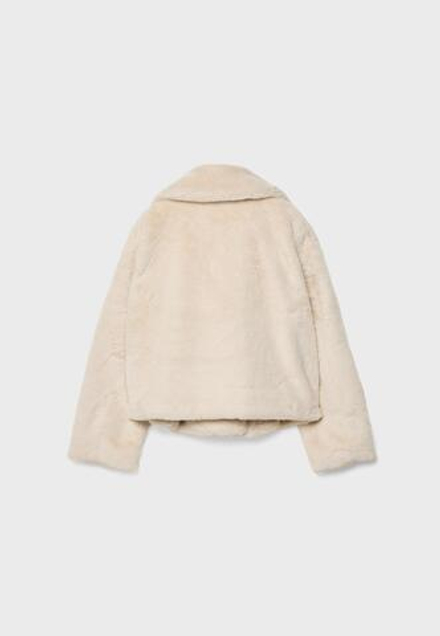 STRADIVARIUS Шуба из искусственного меха, ванильный