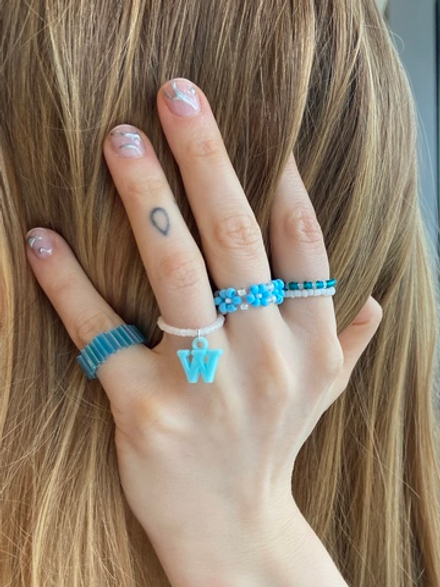 easy blue rings set