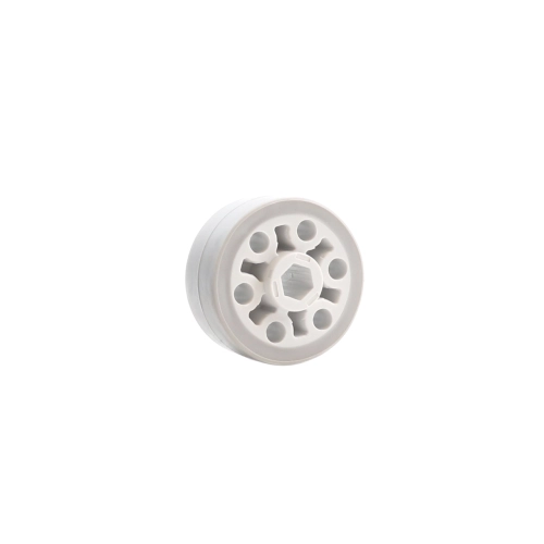 REV-41-2150-PK4 1in Grip Wheel - 5mm Hex Bore - Soft (Light Gray) - 4 Pack