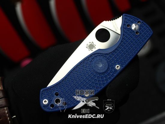 Складной нож Spyderco Tenacious Lightweight 122PSBL c клинком из стали CPM-S35VN, рукоять FRN