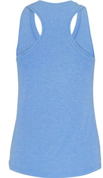 Женский топ теннисный Babolat Play Tank Top Woman - white/blithe blue hthr
