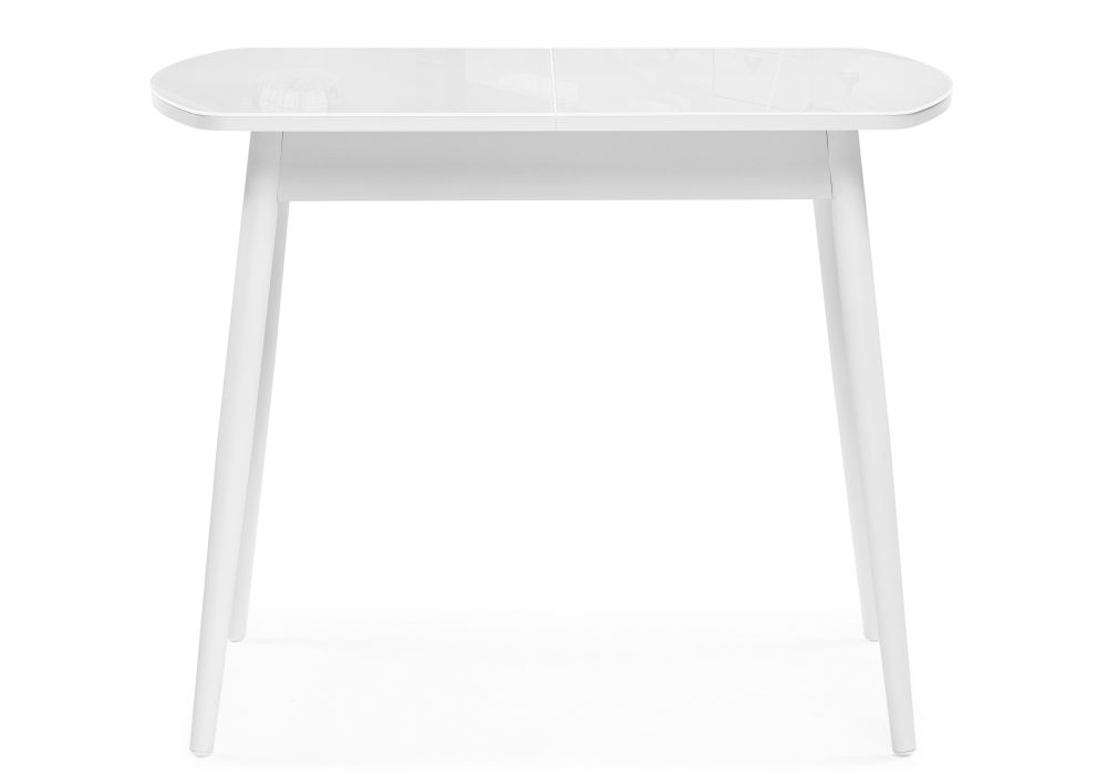 Стеклянный стол Калверт 94(126)х64х75 белый