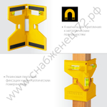 STAYER POST LEVEL, магнитный уровень-угольник (3456)