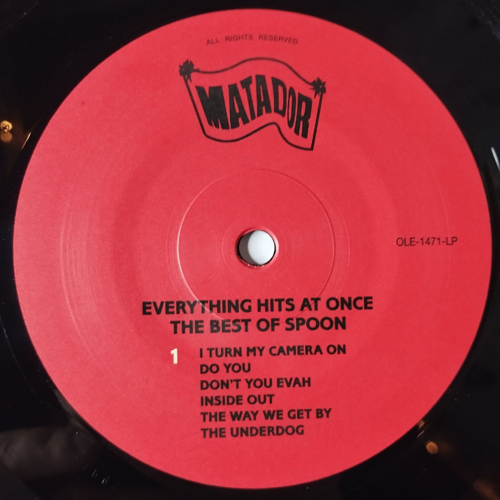 Винтажная виниловая пластинка LP Everything Hits At Once (The Best Of Spoon) (EU 2019)