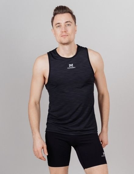 Элитная беговая майка NORDSKI Pro черная мужская