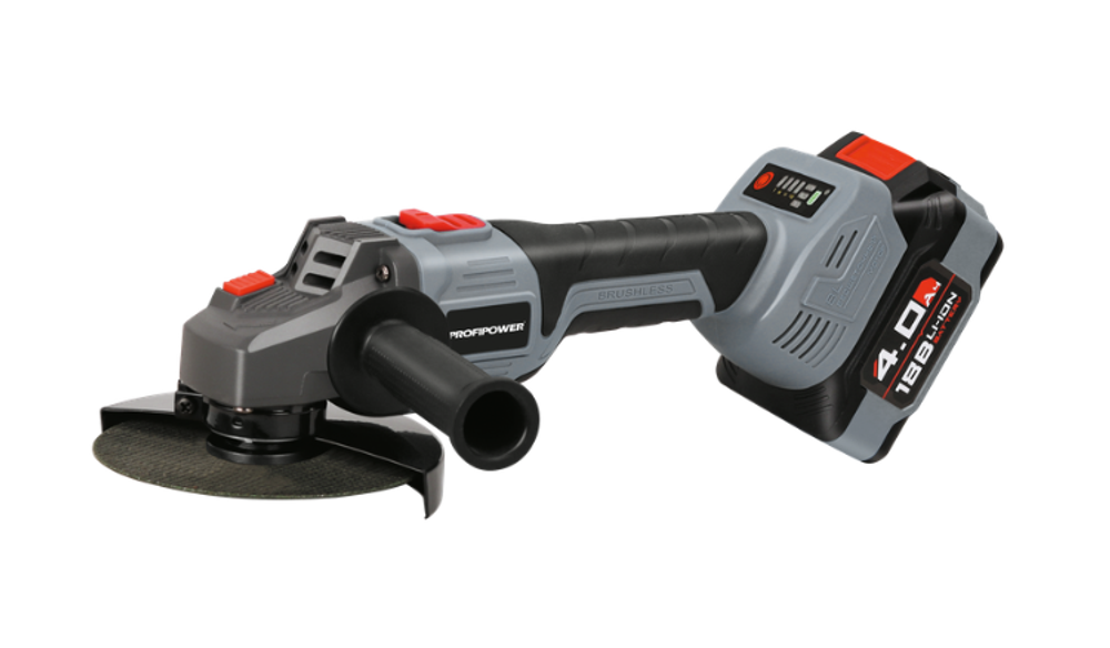 Бесщеточная аккумуляторная УШМ  Profipower MKDGA-18A ( Арт. Е0080)
