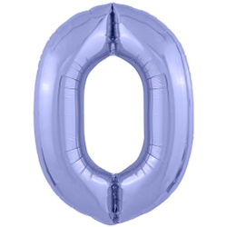Фольгированная цифра, цвет Пастельный Фиолетовый 102 см