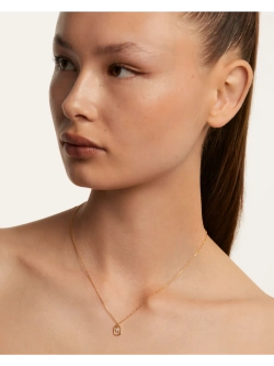 Колье женское PDPaola Мини-Буква W серебро 925 пробы покрытое золотом 750 пробы CO01-534-U