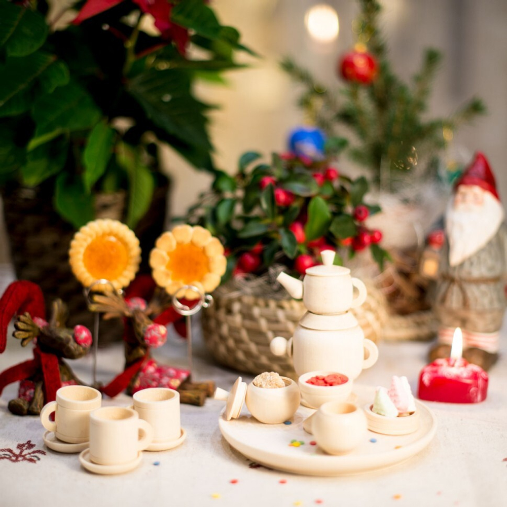 Комплект деревянной посуды