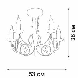 Люстра на штанге Vitaluce V3035 V3035-0/5PL