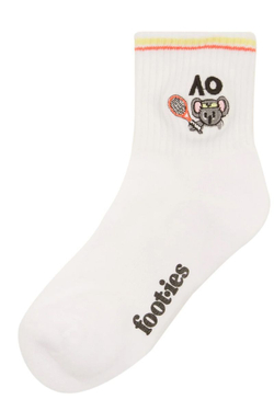 Теннисные носки Australian Open Koala Junior Sneaker 1P - белый