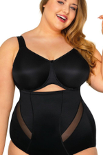 Бюстгальтер на косточках с бесшовной гладкой чашкой (Размер: 90C) (Цвет: черный)