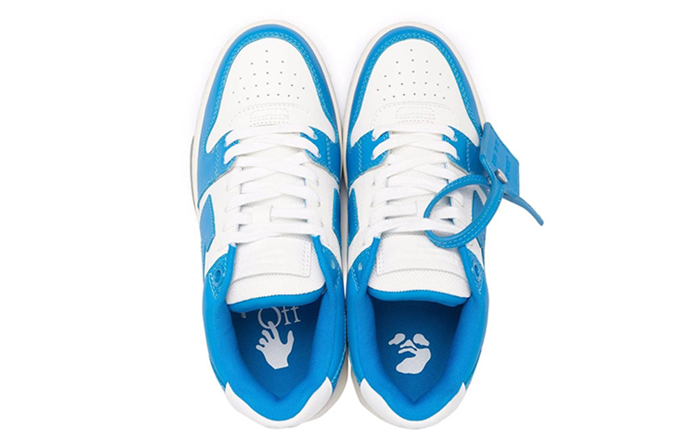 OFF-WHITE Out of Office fashion sneakers women's North Carolina blue