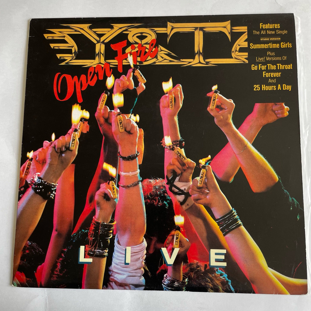 Винтажная виниловая пластинка LP Y and T, Yesterday and Today, Open Fire (Югославия 1985)