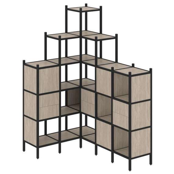 Лофт Угловой внутренний стеллаж VR.L-43  1278*1694*2280