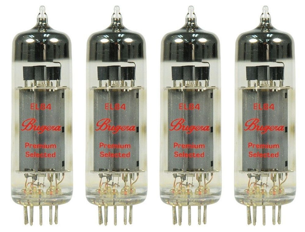 Bugera EL84-4 четыре подобранных электронных лампы, пентод, для выходных каскадов