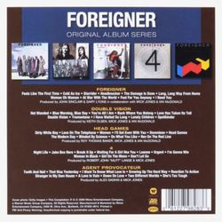FOREIGNER - Original Album Series (5CD, Box Set) Новые запечатанные музыкальные диски