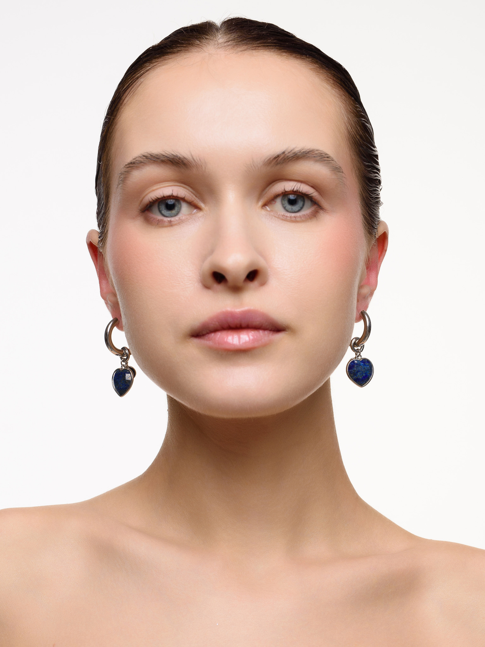 Серьги "Lovely" с лазуритом Silver 