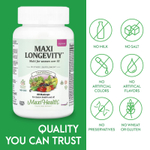Maxi Health, Maxi Longevity ™, мультивитамины для женщин старше 50, 60 капсул