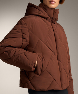 Oysho Водоотталкивающая утепленная куртка Primaloft®, кирпичный