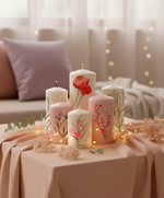 Трансфер переводной - декаль для свечей и гипса цветочки 014