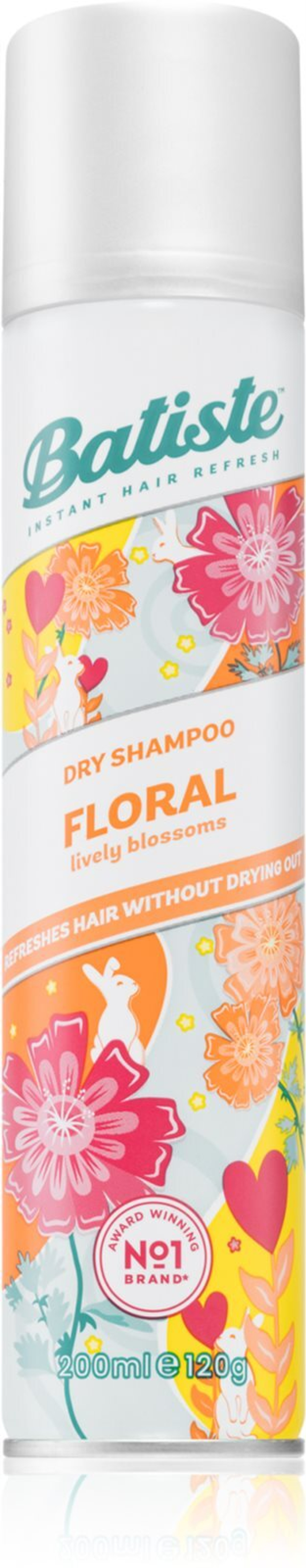 Batiste Bright & Lively Floral - сухой шампунь для всех типов волос /   200  ml  / GTIN 5010724528426