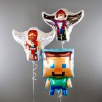 Шар (26''/66 см) Фигура, Пиксельный герой, 1 шт. в уп.