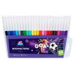 Фломастеры 24цв., ПВХ "Футбол" (Спейс)