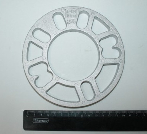 Проставка для изменения вылета колеса, 152/76, 4/5 отверстий, толщина 10мм (Slik)