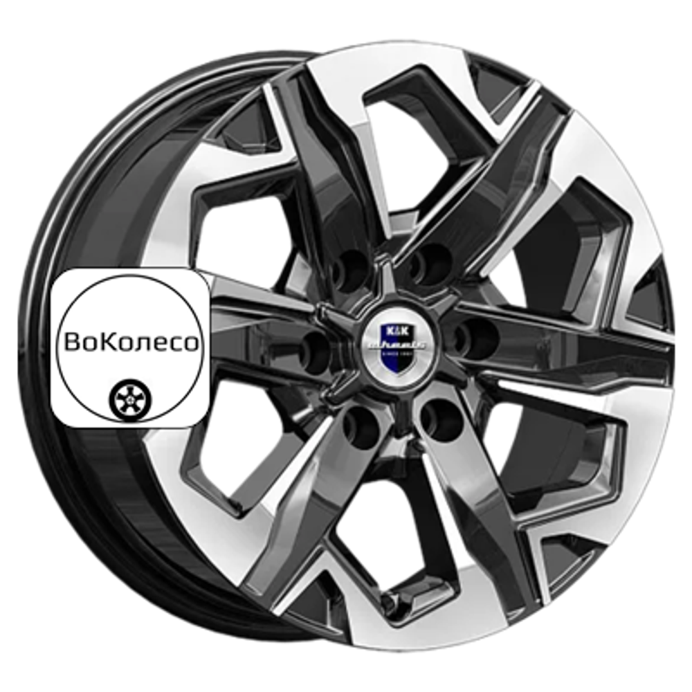 7,5x17/6x139,7 ET25 D106,1 Тейт (КС1050) Алмаз черный K&K
