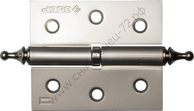 ЗУБР 75х63х2.5 мм, разъемная, правая, цвет матовый никель (PN), 2 шт, карточная петля (37605-075-4R)