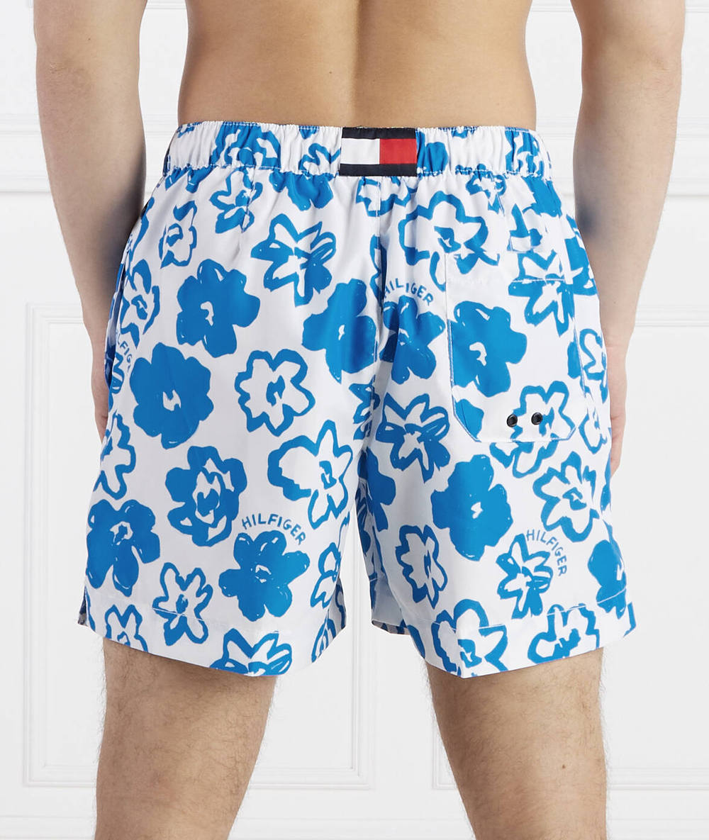 Шорты для плавания MEDIUM DRAWSTRING PRINT Tommy Hilfiger - голубой(UM0UM02827)