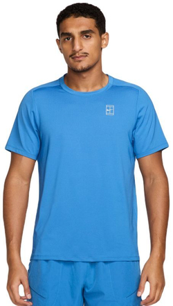 Мужская теннисная футболка Nike Court Advantage Dri-Fit Tennis - небесный