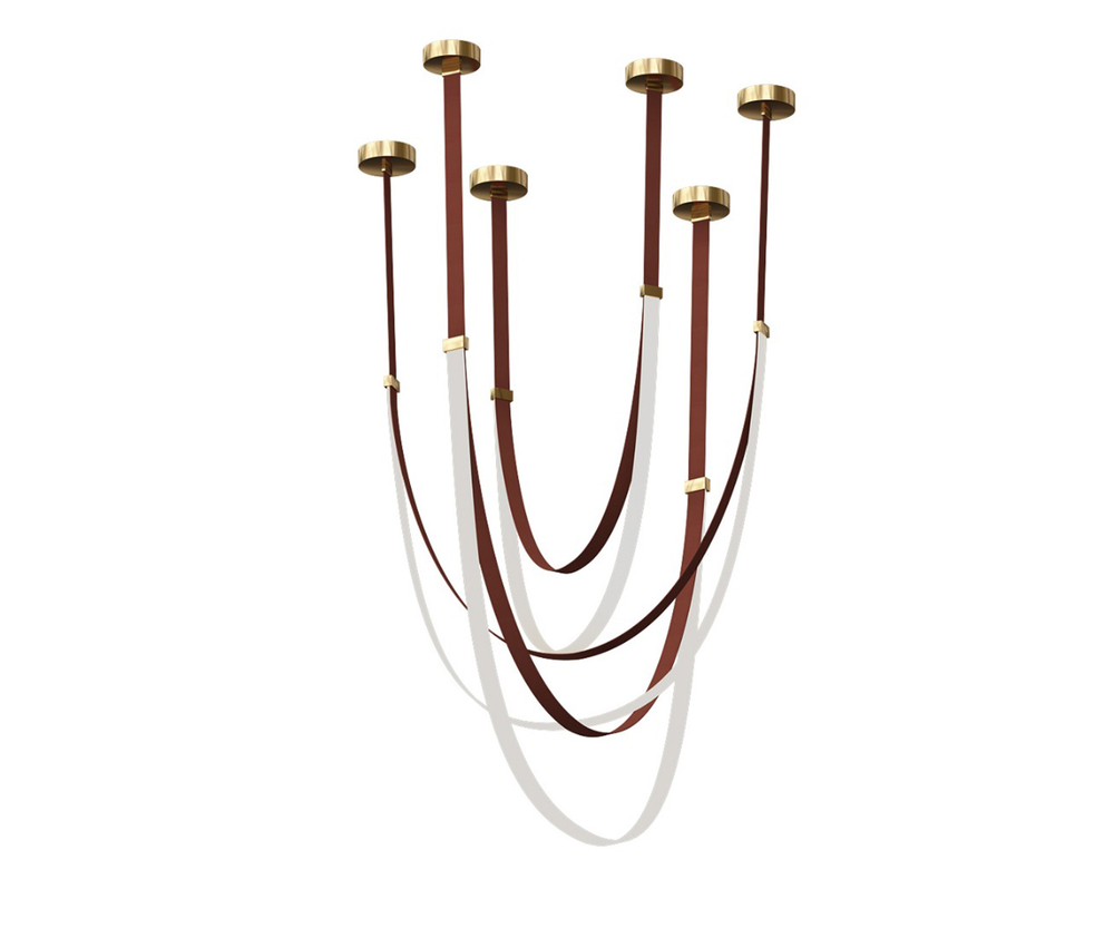 Подвесной светодиодный светильник Kink Light Лирд 07689A-120+150+180,04