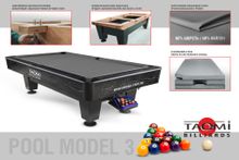Бильярдный стол TAO-MI Model 3 пул 8 ft, сукно Gray