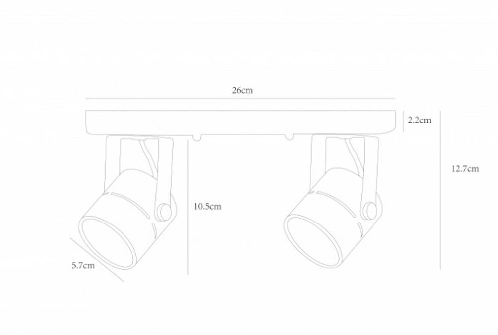 Спот Arte Lamp MIZAR A1311PL-2WH