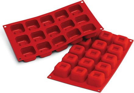 Форма для запекания Silikomart Sf081 Medium Square Savarin, круглая, силикон