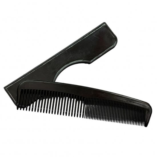 Армейская расческа в пластиковом футляре (черная)