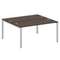 Metal System Рабочая станция на П-образном м/к БП.РАС-СП-2.4 Венге Цаво/Металл Серый 1600*1475*750