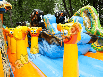 Коммерческий надувной батут "Нильский крокодил"