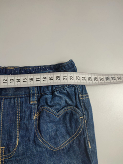 Джинсы H&M с сердечками на 9-12 месяцев