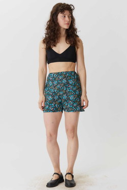 Семейные трусы черные в мелкий цветочек