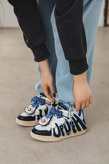 Кроссовки Old Order Skater 001 Black/White/Blue