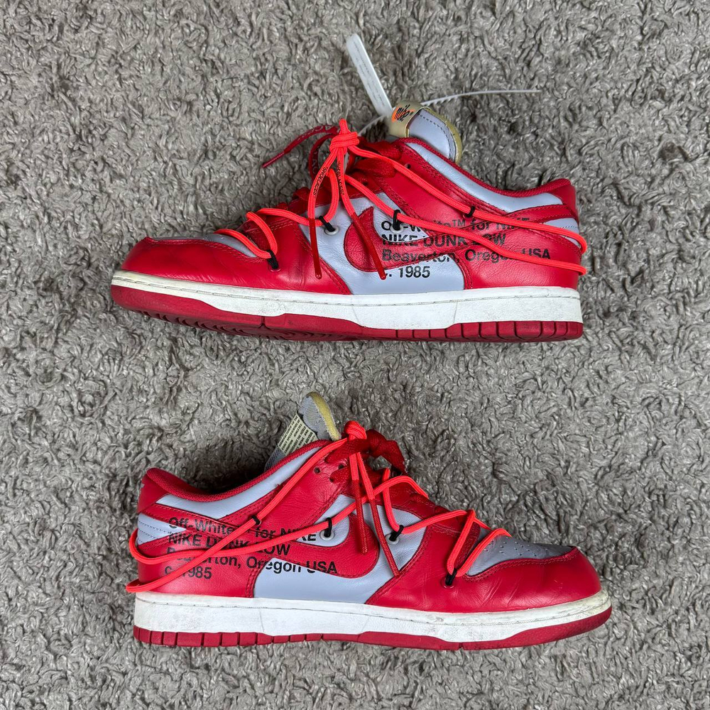 Кроссовки Nike Dunk Low Off-White University Red