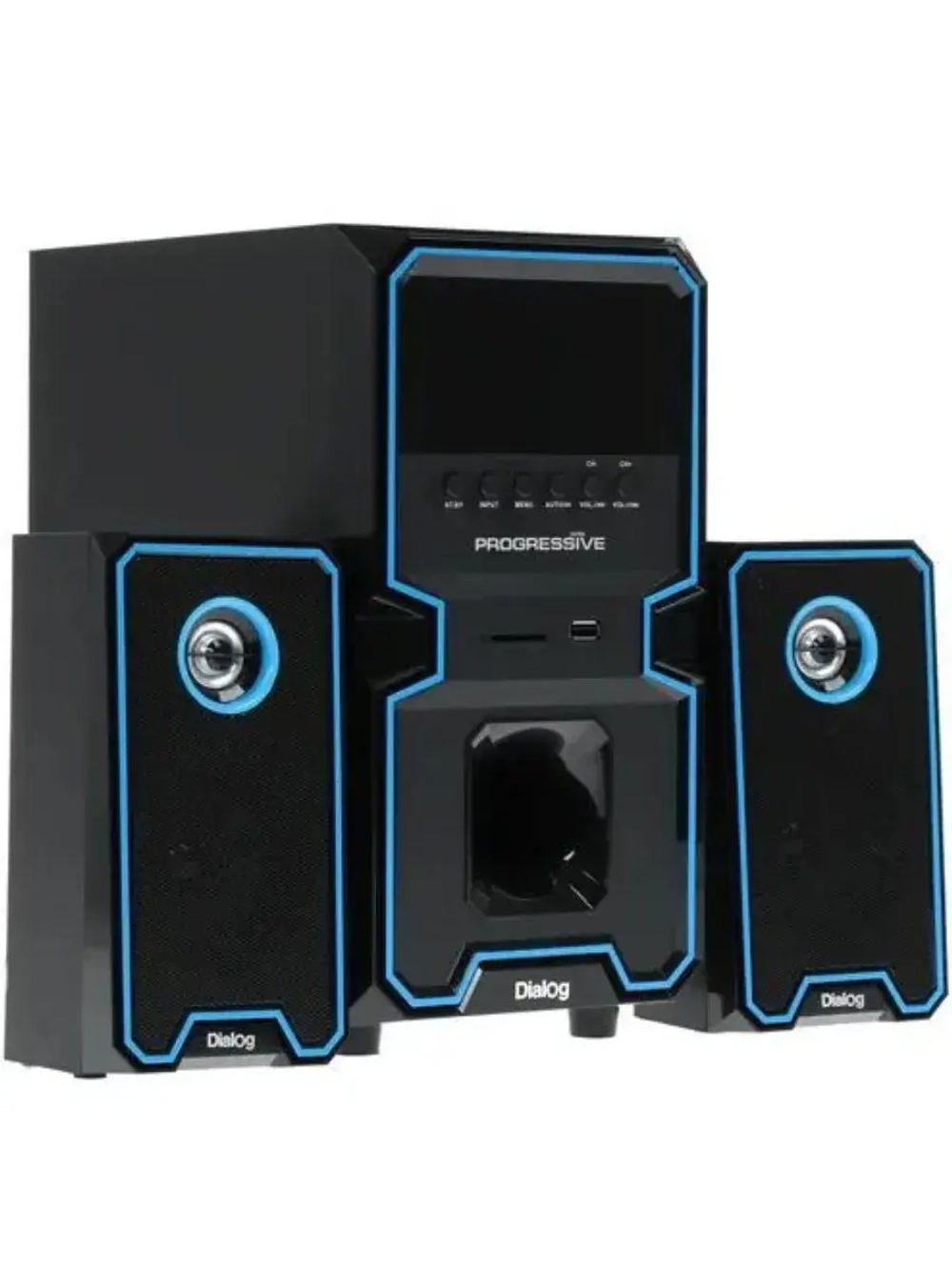 Колонки 2.1 AP-222B BLUE 15 Вт, питание от сети 220В